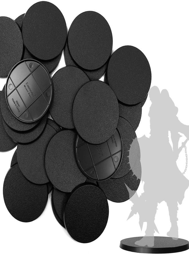 Evemodel 80mm 20pcs Round ABS Plastic Model Bases for Wargame Tabletop Military Simulation Scene - Image 1